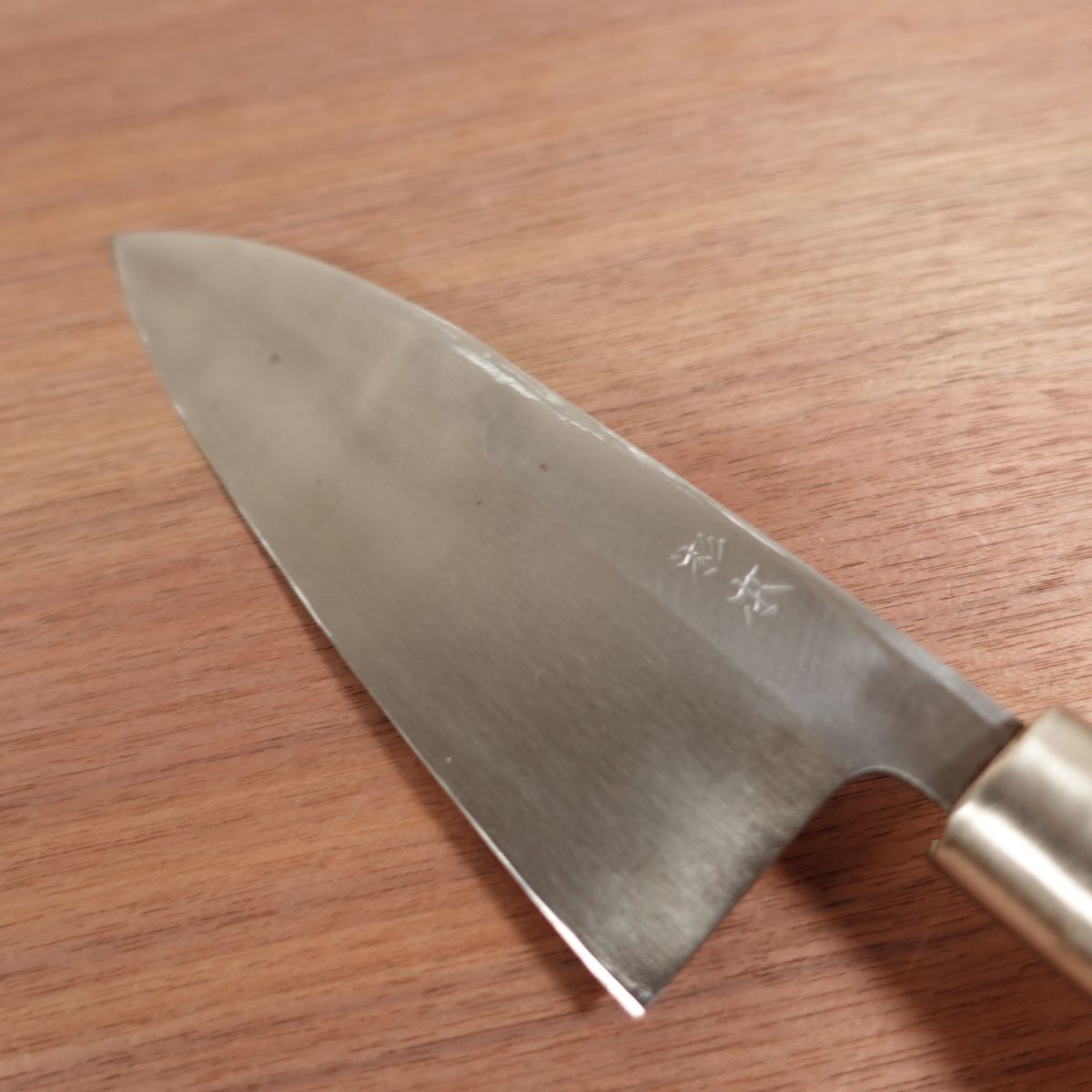 Sugimoto Deba Knife, Sharpened, Carbon Steel, Single Bevel, Lightly Used, 180mm