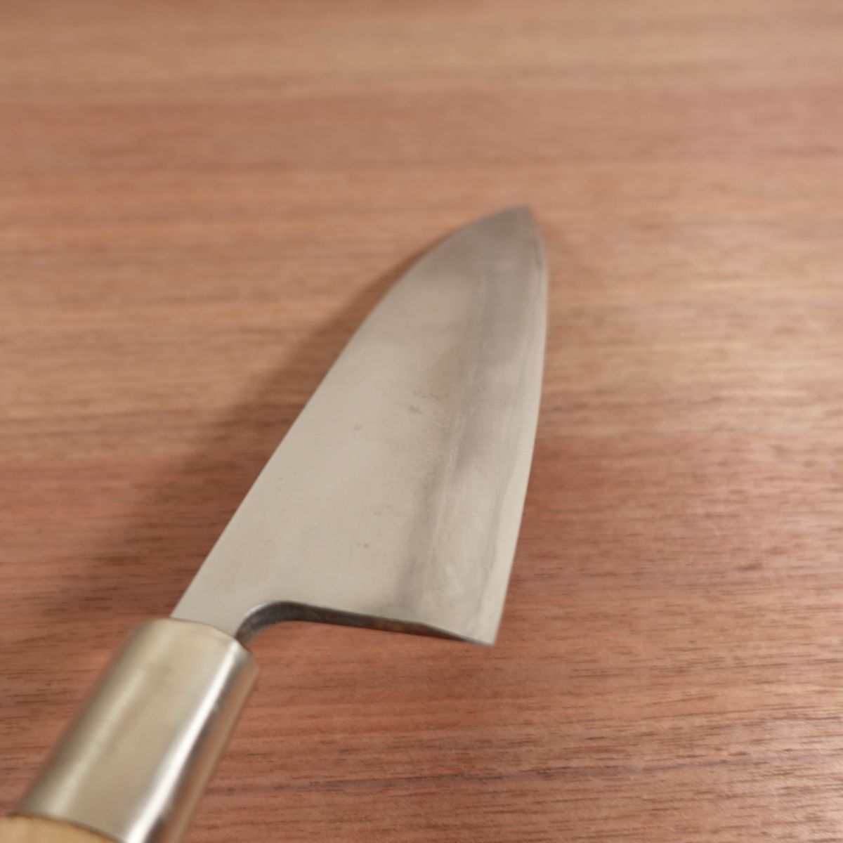 Sugimoto Deba Knife, Sharpened, Carbon Steel, Single Bevel, Lightly Used, 180mm