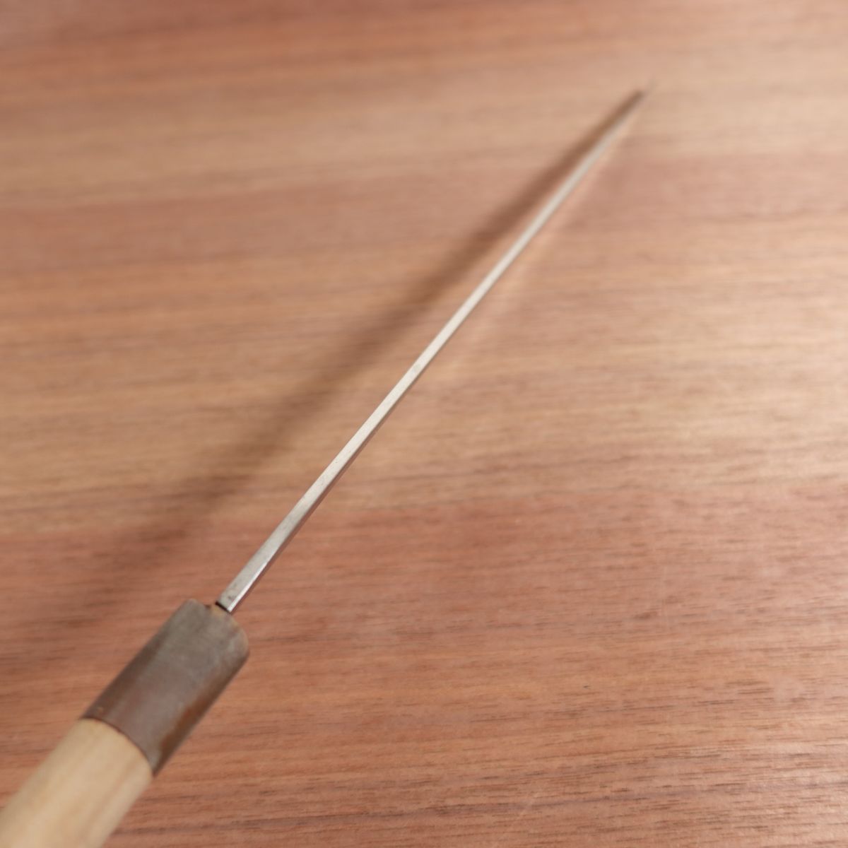 Possible Masamoto Takohiki Knife, Faded Engraving, Sharpened, Water Buffalo Handle, Sashimi Knife, Carbon Steel, Single Bevel, 305mm