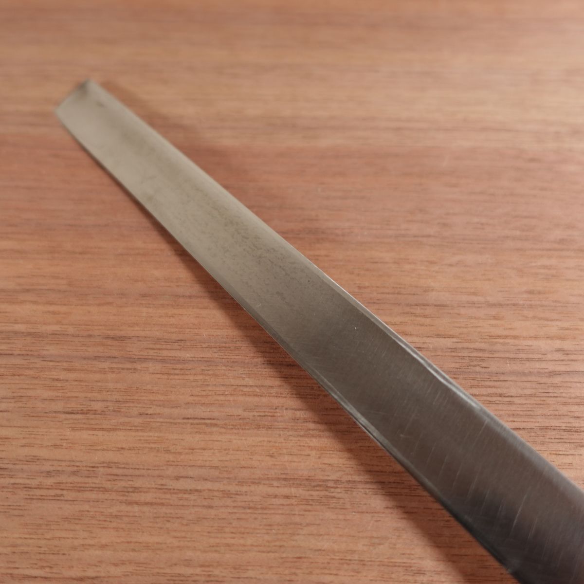 Sabun Takohiki Knife, Sharpened, White Water Buffalo Handle, Sashimi Knife, Carbon Steel, Single Bevel, Wooden Saya, 335mm