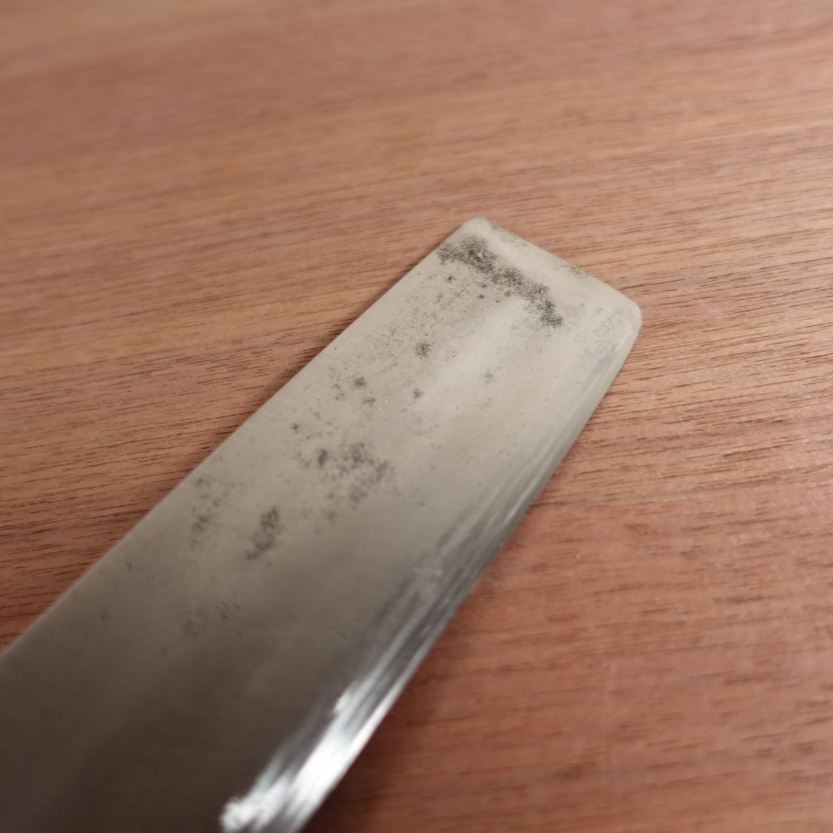 Kanesou Usuba Knife, Sharpened, Water Buffalo Handle, Single Bevel, Vegetable Knife, Upper Grade, Carbon Steel, 210mm
