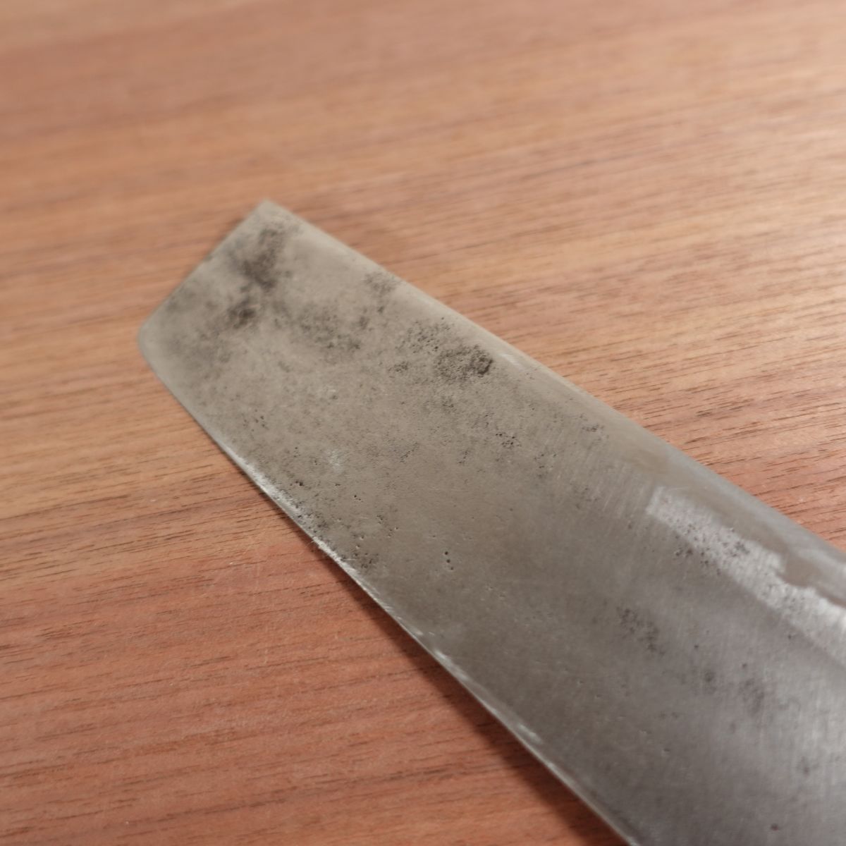 Kanesou Usuba Knife, Sharpened, Water Buffalo Handle, Single Bevel, Vegetable Knife, Upper Grade, Carbon Steel, 210mm