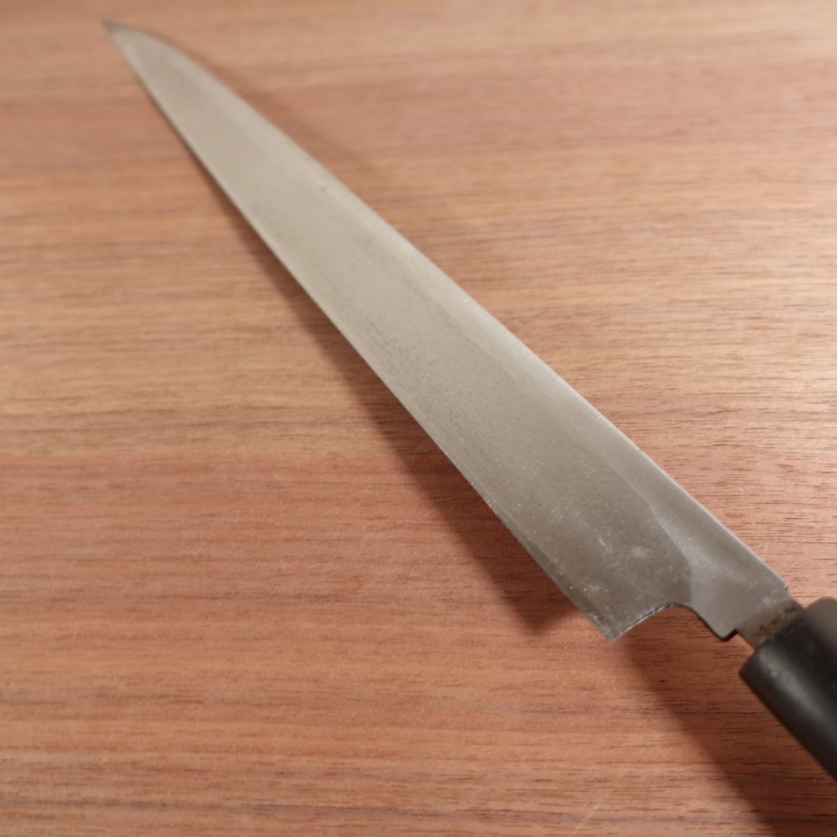 Kanesou Yanagiba Knife, Sharpened, Water Buffalo Handle, Sashimi Knife, Upper Grade, Box Included, Carbon Steel, Single Bevel, 330mm