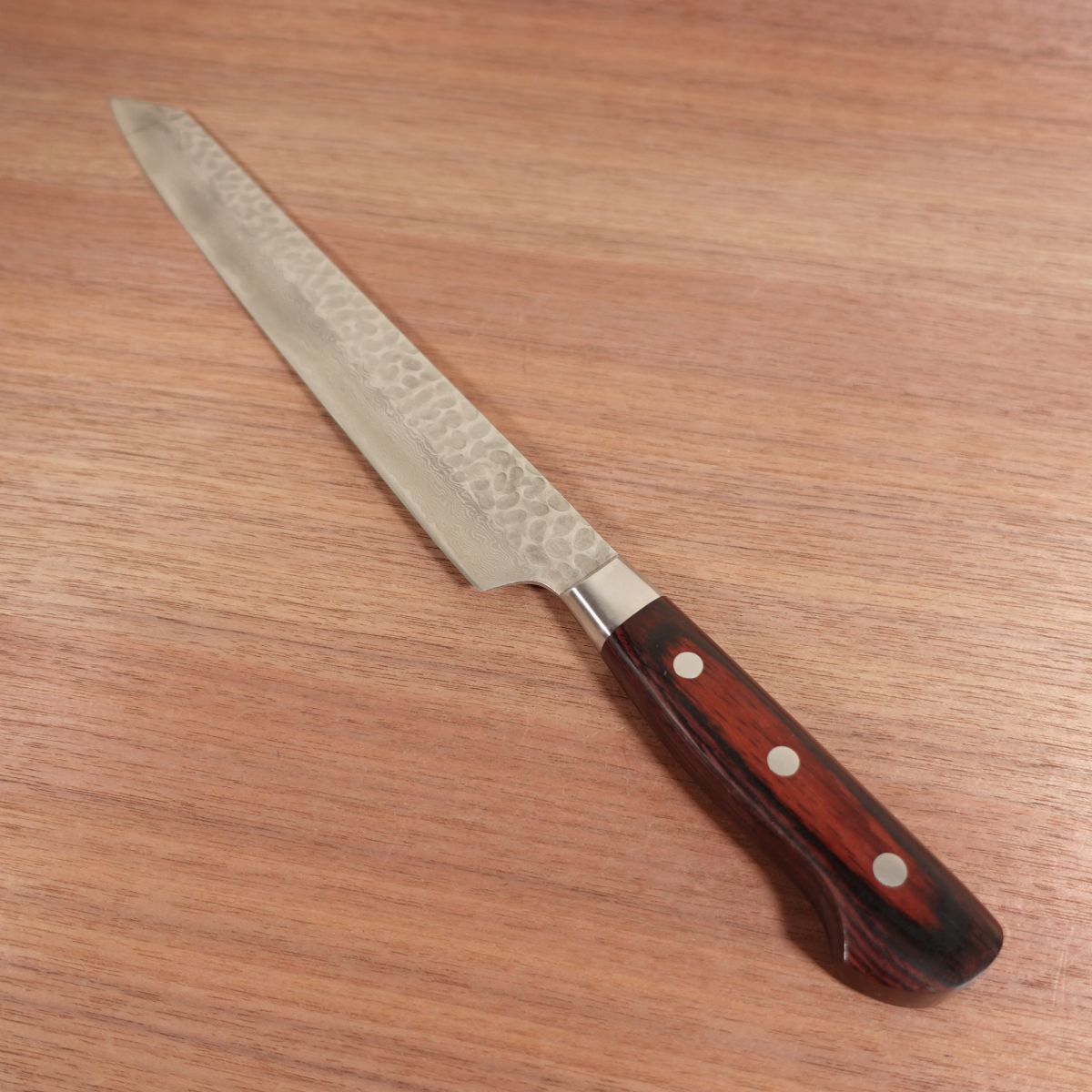 Sakai Takayuki Kensaki Yanagiba Knife, Sharpened, VG-10, Sashimi Knife, Damascus, Hammered, Slicer, TAKAYUKI, Kiritsuke, Sujihiki, Suminagashi, V-Gold No.10, 265mm