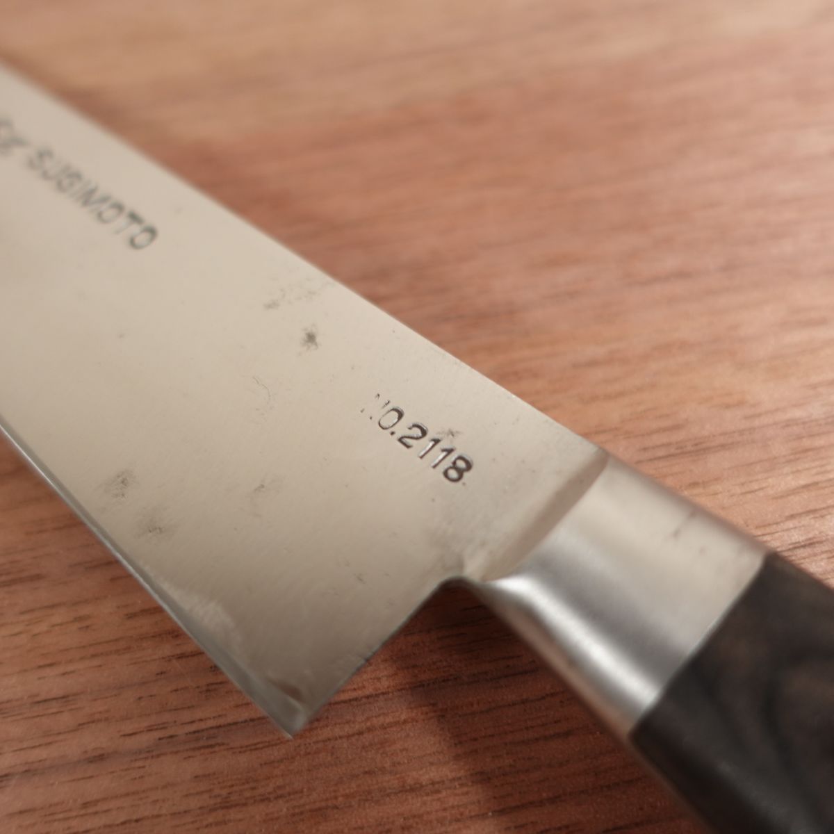 Sugimoto Gyuto, Sharpened, All-Purpose Knife, No.2118, Tokyo, Carbon Steel, 180mm