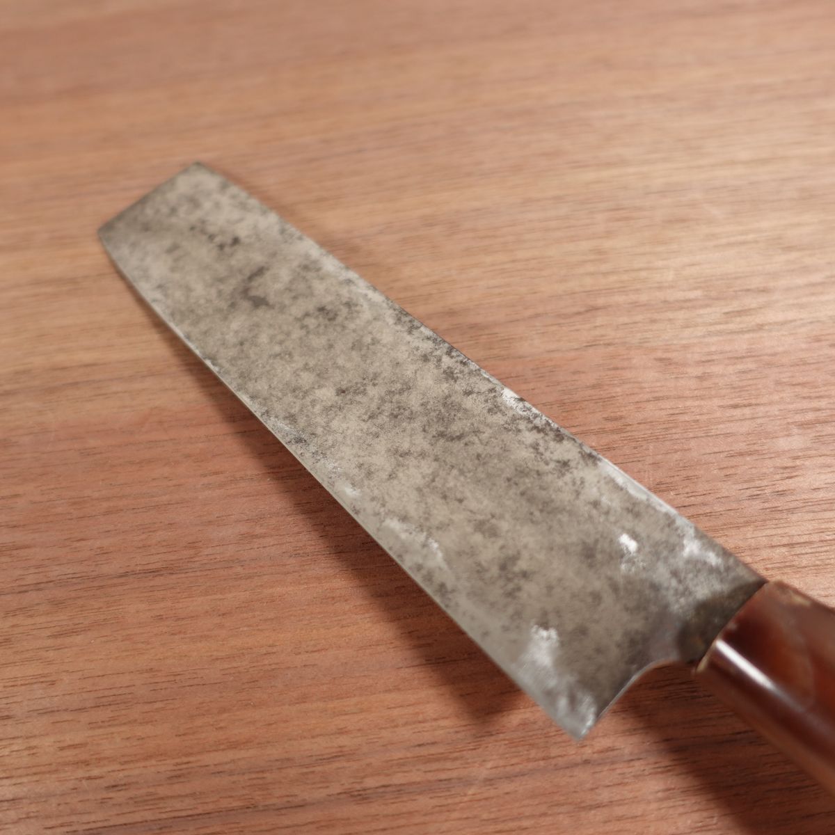 Sakai Toji Usuba Knife, Sharpened, Masashige, Water Buffalo Handle, Single Bevel, Vegetable Knife, Carbon Steel, 170mm