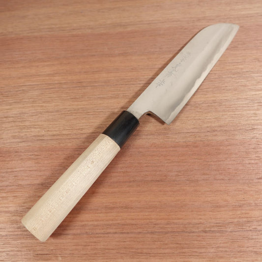 Sakai Ichimonji Mitsuhide Kama-Usuba, Sharpened, Water Buffalo Handle, Kansai Style, Upper Grade, 180mm