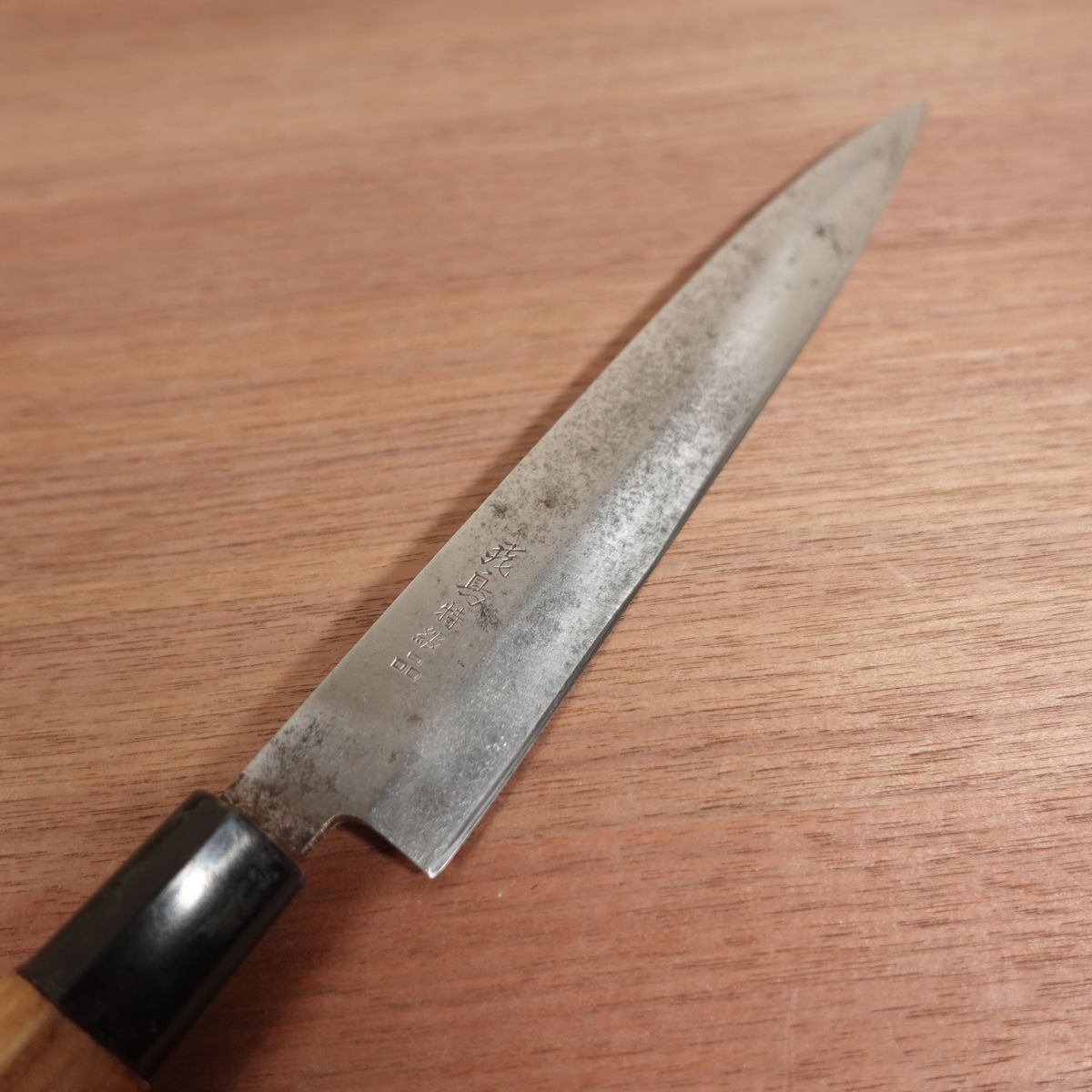 Asuka Yanagiba Knife, Sharpened, Special Grade, Sashimi Knife, Special Tamahagane Forged, Carbon Steel, Single Bevel, 210mm