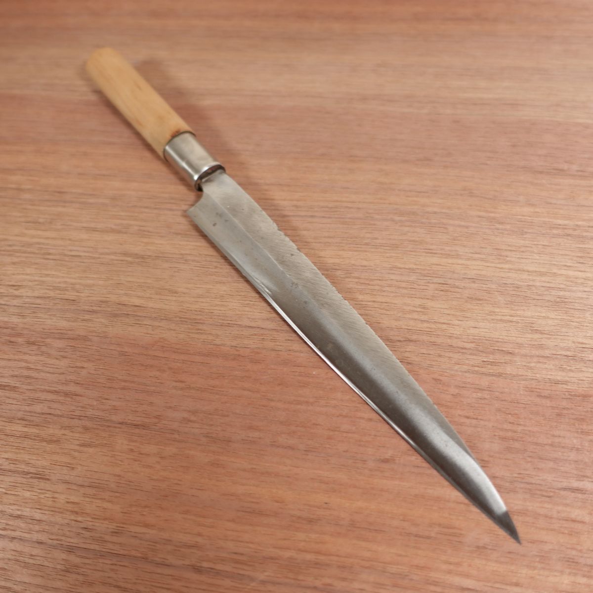 Unmarked Yanagiba Knife, Sharpened, Carbon Steel, Sashimi Knife, For Trying a Yanagiba, Single Bevel, 200mm