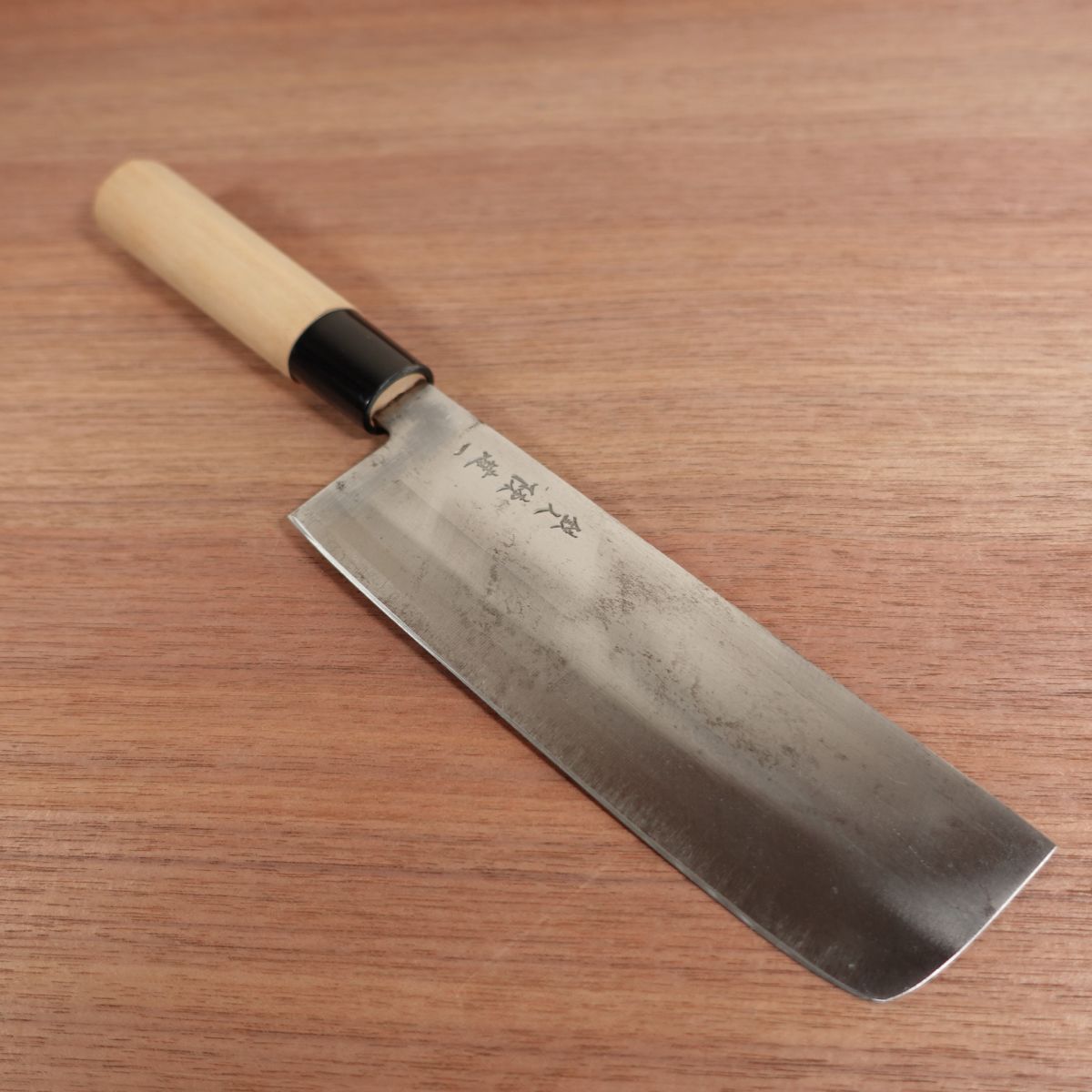 Chen Kenichi Nakiri Knife, Sharpened, Carbon Steel, Iron Chef, Vegetable Knife, 160mm