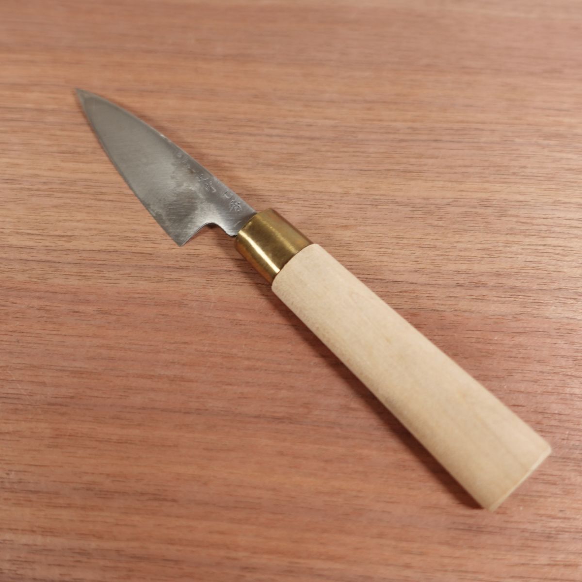 Sakai Ichimonji Mitsuhide Wa-Petty Knife, Sharpened, Single Bevel, Fruit Knife, Garnishing Knife, 100mm