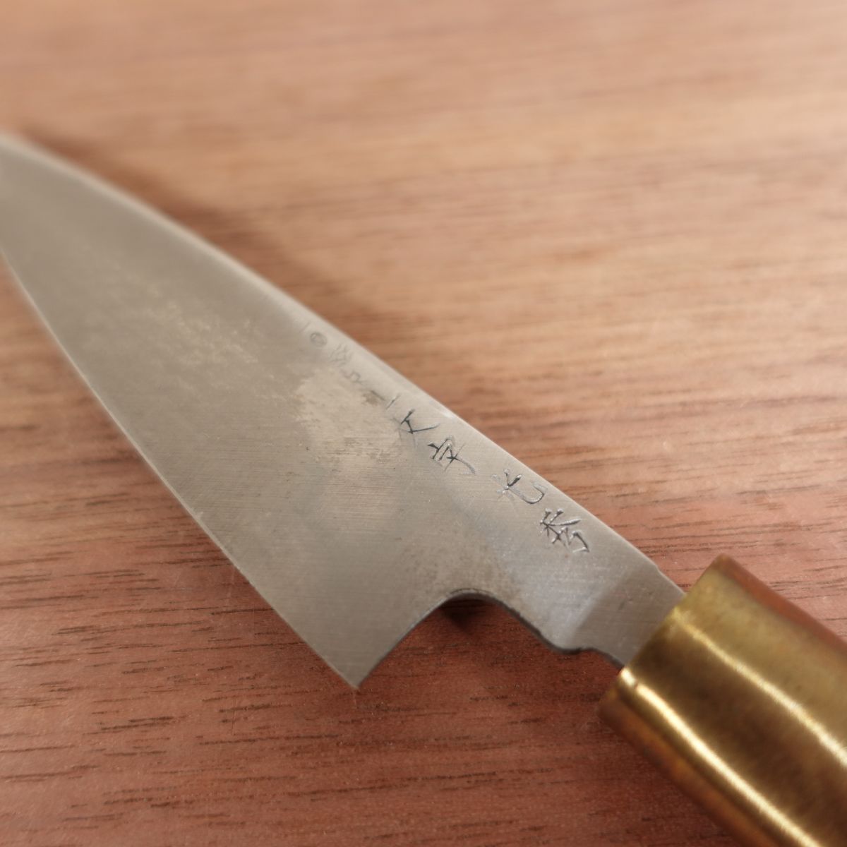 Sakai Ichimonji Mitsuhide Wa-Petty Knife, Sharpened, Single Bevel, Fruit Knife, Garnishing Knife, 100mm