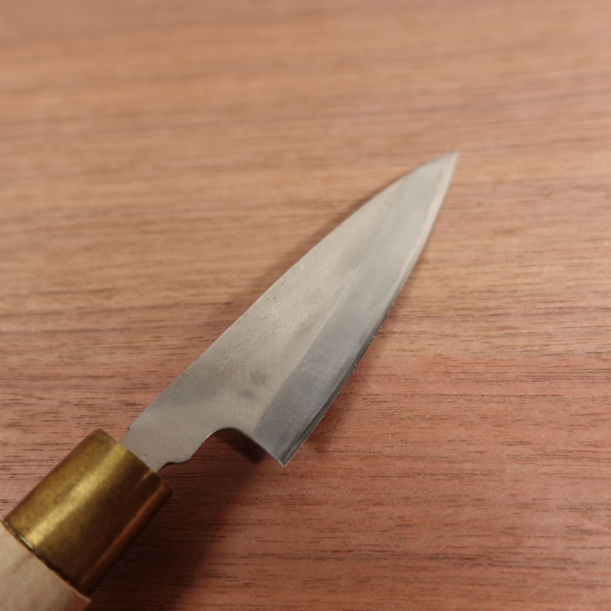 Sakai Ichimonji Mitsuhide Wa-Petty Knife, Sharpened, Single Bevel, Fruit Knife, Garnishing Knife, 100mm
