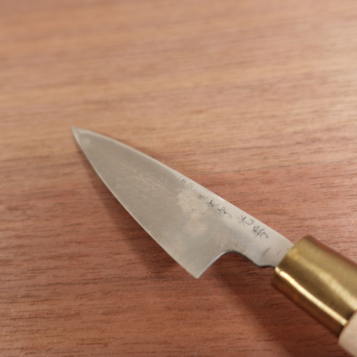 Sakai Ichimonji Mitsuhide Wa-Petty Knife, Sharpened, Single Bevel, Fruit Knife, Garnishing Knife, 100mm