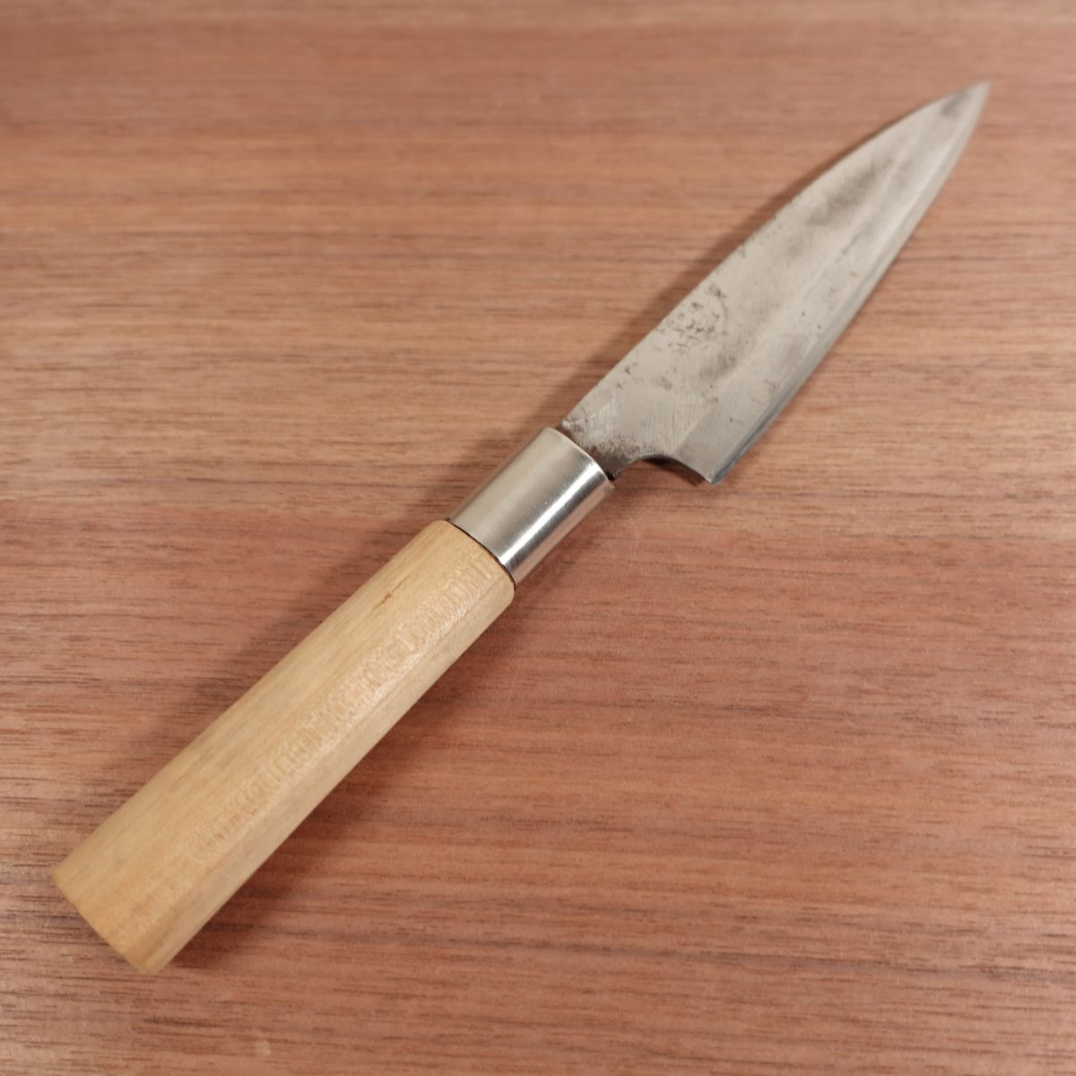 Sakai Kikutora Funayuki Knife, Sharpened, Slim Deba Knife, Carbon Steel, Single Bevel, 155mm