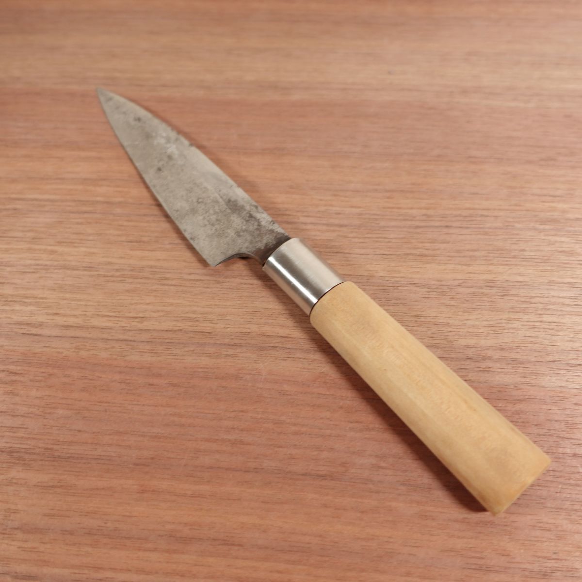 Sakai Kikutora Funayuki Knife, Sharpened, Slim Deba Knife, Carbon Steel, Single Bevel, 155mm