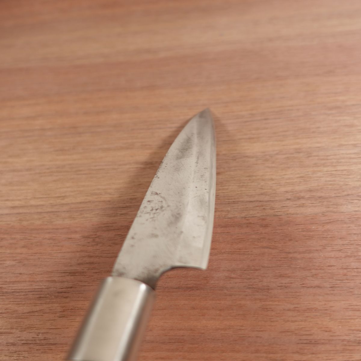 Sakai Kikutora Funayuki Knife, Sharpened, Slim Deba Knife, Carbon Steel, Single Bevel, 155mm