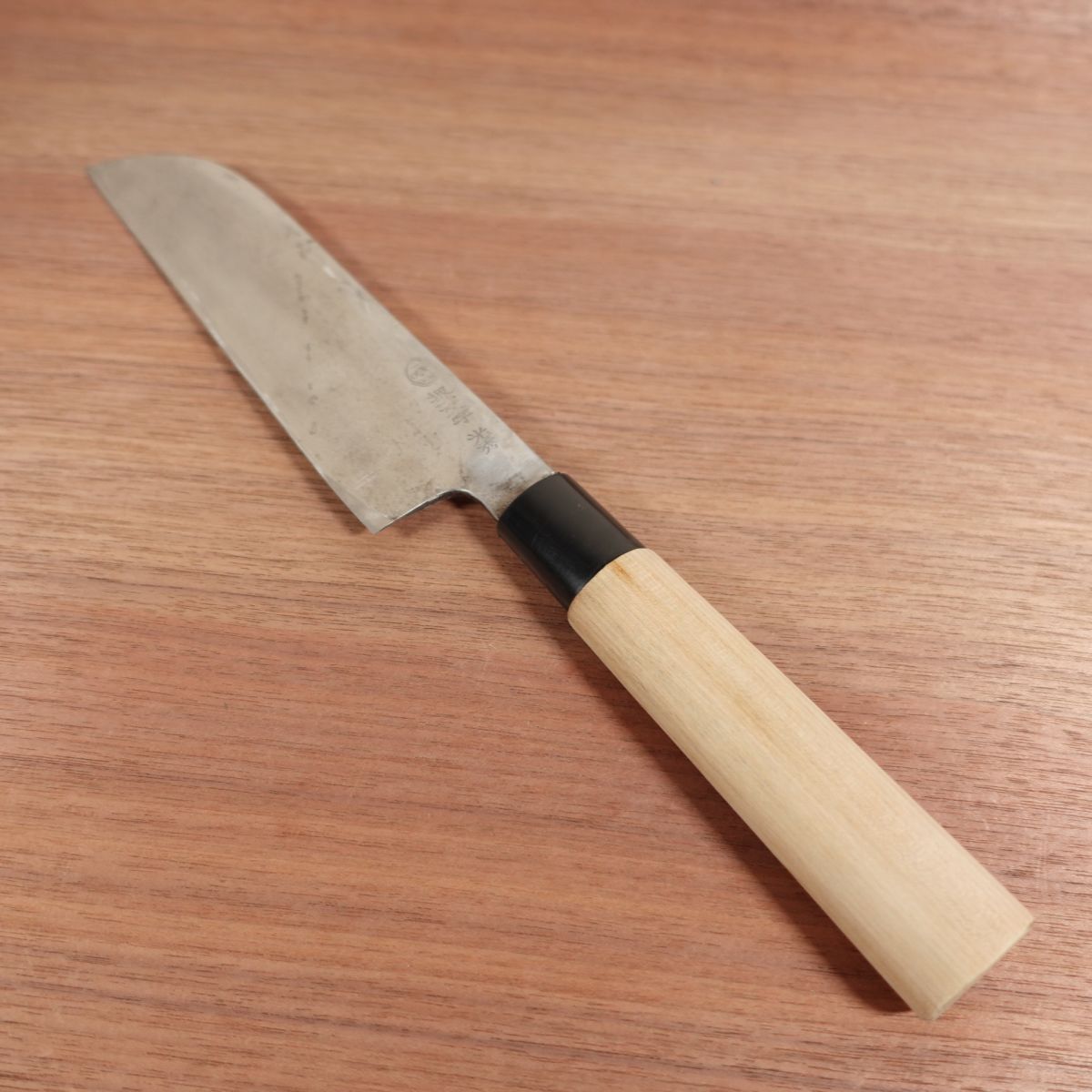 Sakai Ichimonji Mitsuhide Kama-Usuba, Sharpened, Water Buffalo Handle, 200mm