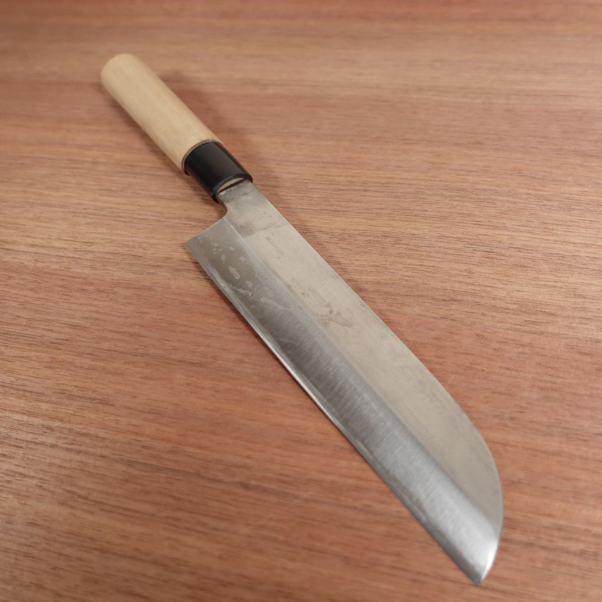 Sakai Ichimonji Mitsuhide Kama-Usuba, Sharpened, Water Buffalo Handle, 200mm