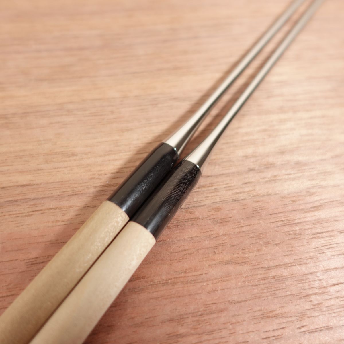 Moribashi Plating Chopsticks, Water Buffalo Ferrule, Stainless Steel, Plating Chopsticks, Tempura Chopsticks, Case Included