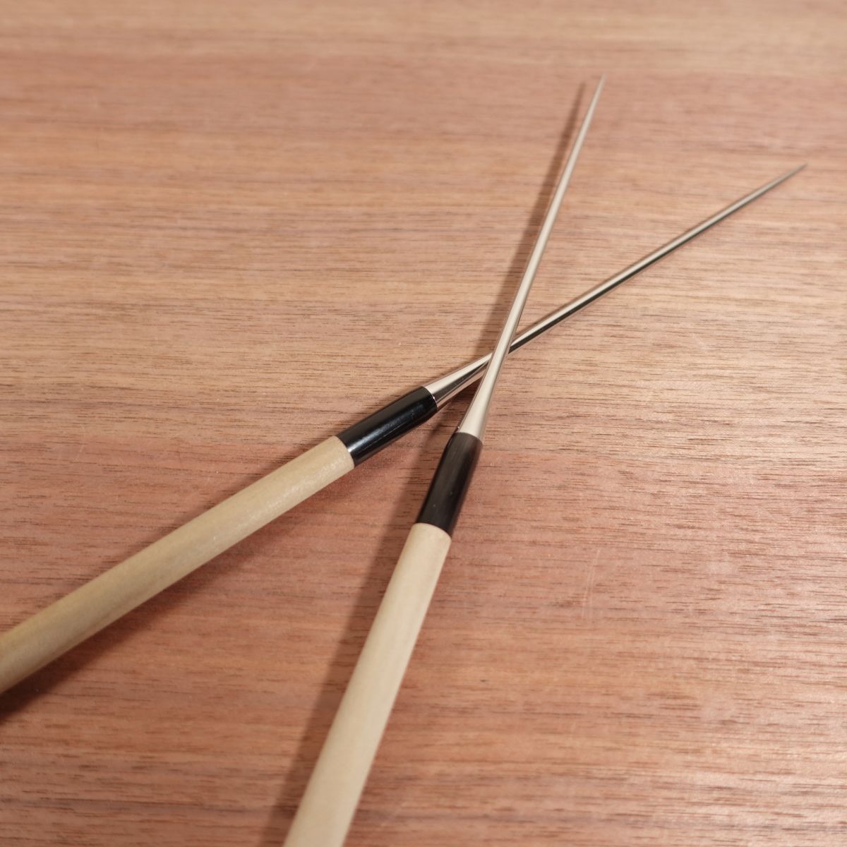 Moribashi Plating Chopsticks, Water Buffalo Ferrule, Stainless Steel, Plating Chopsticks, Tempura Chopsticks, Case Included