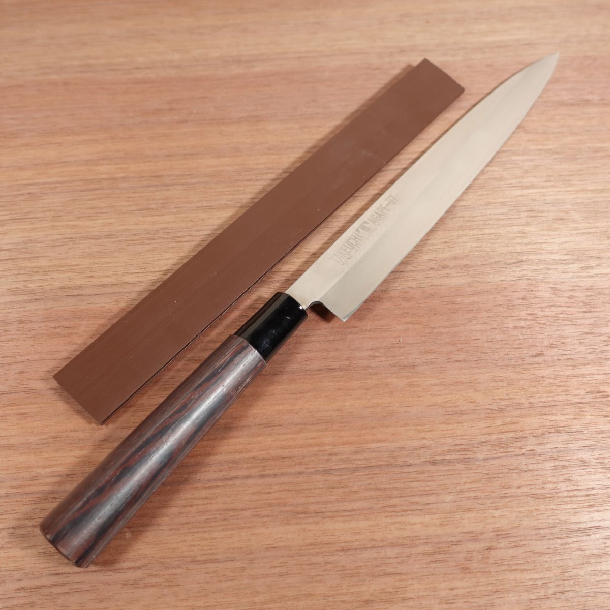 Takeuchi Hamono Yanagiba Knife, Sharpened, Stainless Steel, Sashimi Knife, TAKEUCHI AGAPE-97 T97, Nearly Unused Stored Item, 240mm