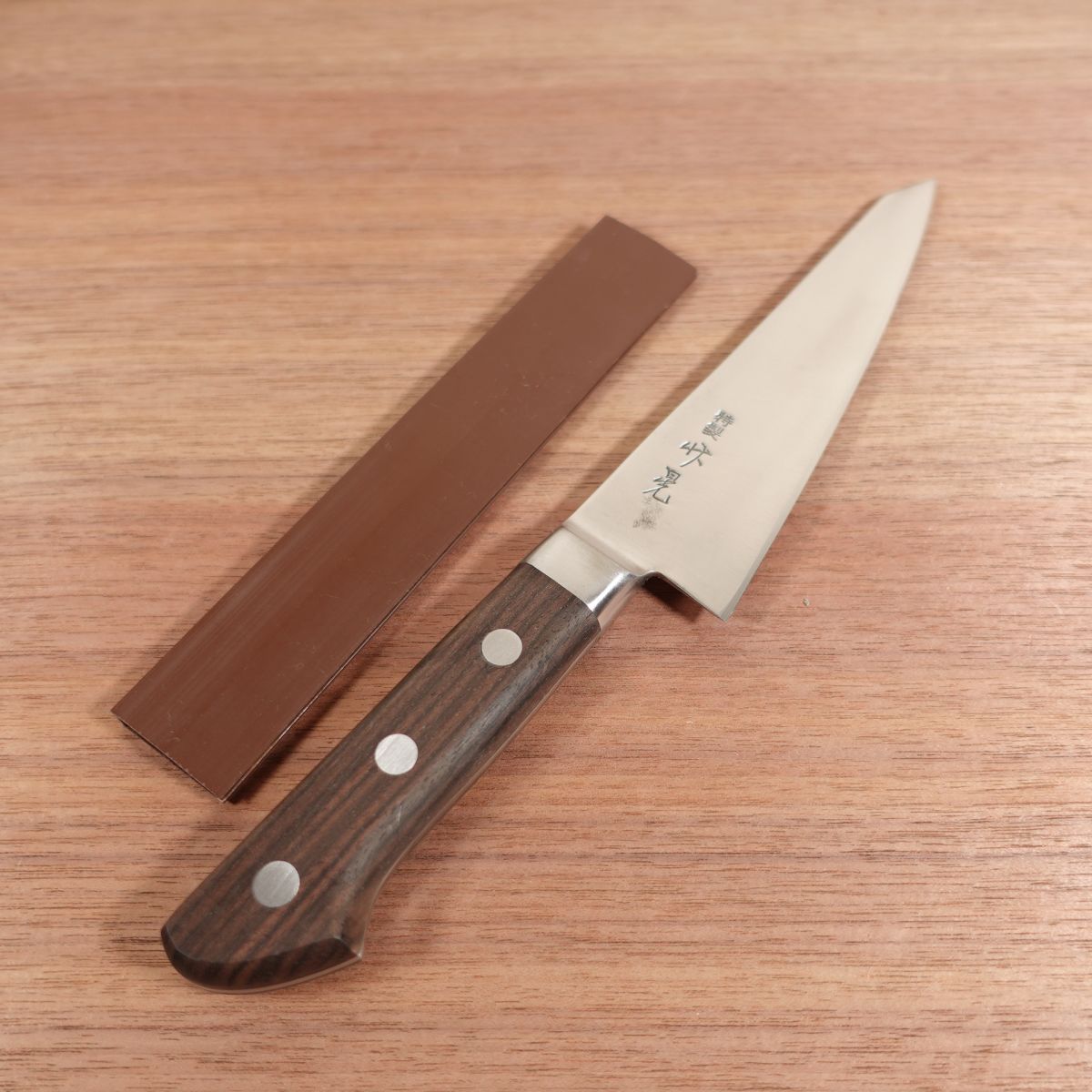 Takeaki Honesuki Knife, Sharpened, Sabaki Knife, Garasuki Knife, Carbon Steel, Slightly Single Bevel (70:30), Special, Takeuchi Hamono, 155mm