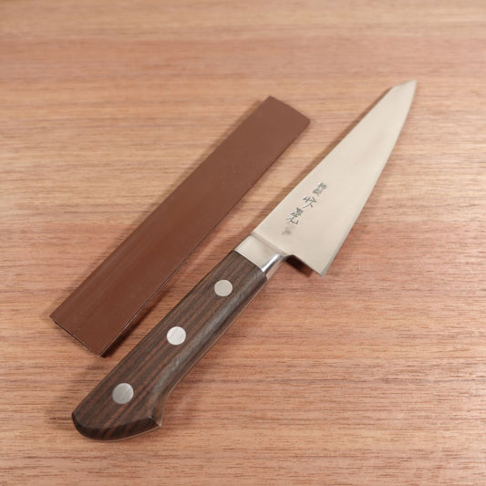 Takeaki Honesuki Knife, Sharpened, Sabaki Knife, Garasuki Knife, Carbon Steel, Slightly Single Bevel (70:30), Special, Takeuchi Hamono, 155mm