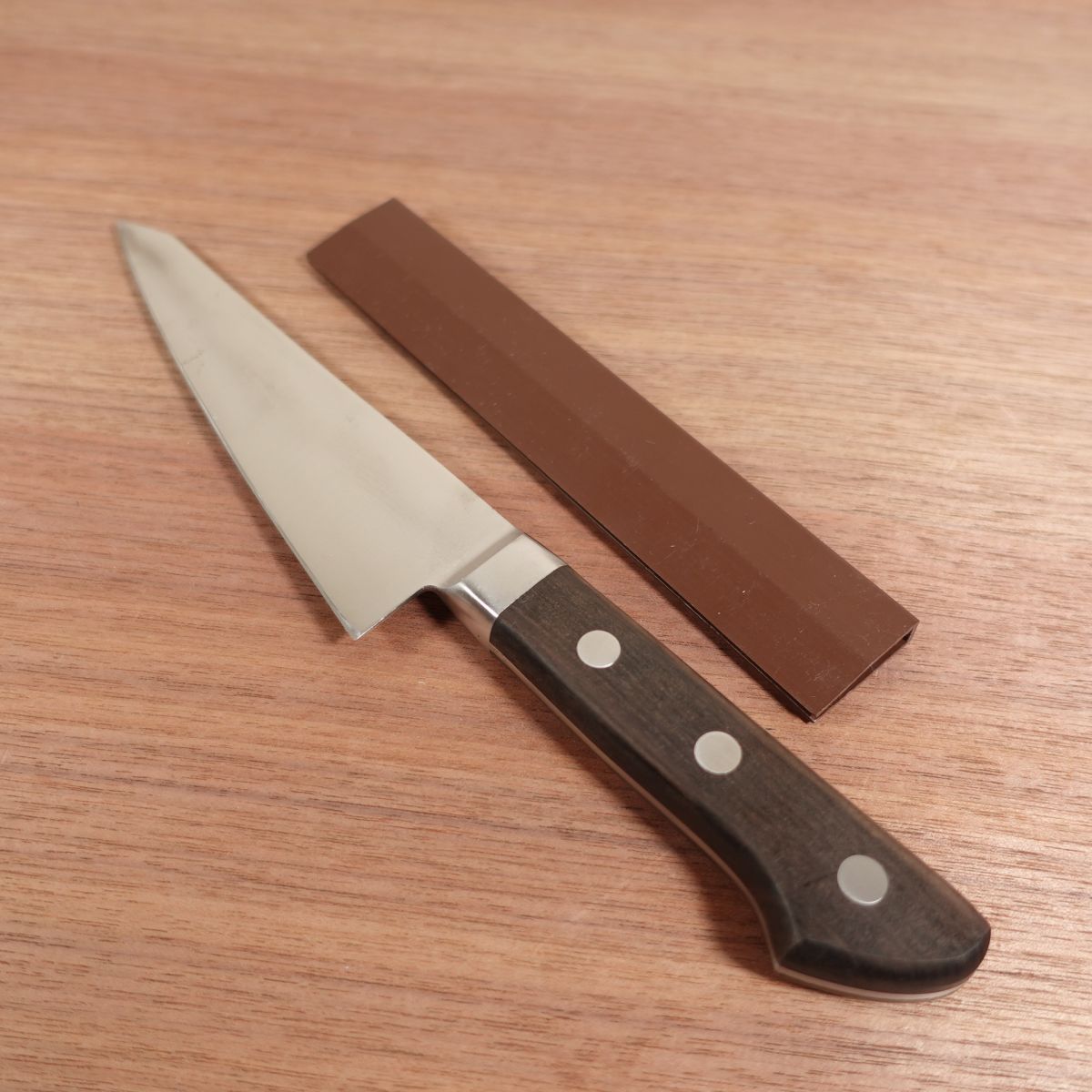 Takeaki Honesuki Knife, Sharpened, Sabaki Knife, Garasuki Knife, Carbon Steel, Slightly Single Bevel (70:30), Special, Takeuchi Hamono, 155mm
