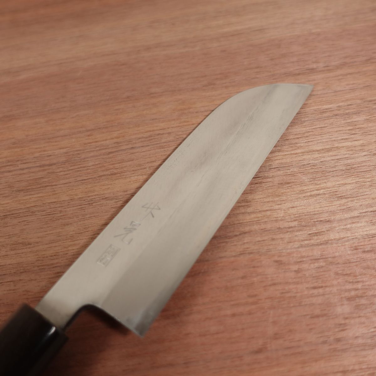 Takeaki Kama-Usuba Knife, Sharpened, Water Buffalo Handle, Single Bevel, Nakiri, Carbon Steel, Betsuuchi, Takeuchi Hamono, 185mm