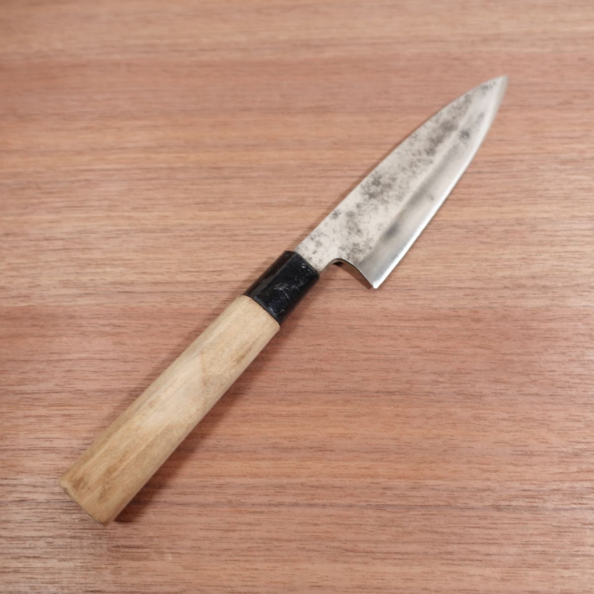 Mantetsu Funayuki Knife, Sharpened, Deba Knife, Slim, Thin Blade, Carbon Steel, Single Bevel, 160mm