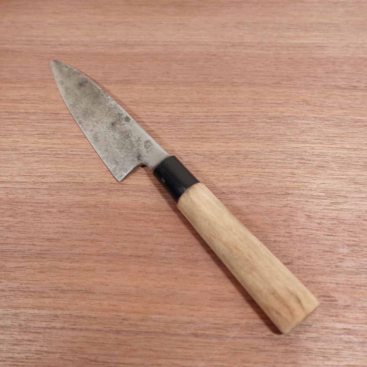 Mantetsu Funayuki Knife, Sharpened, Deba Knife, Slim, Thin Blade, Carbon Steel, Single Bevel, 160mm