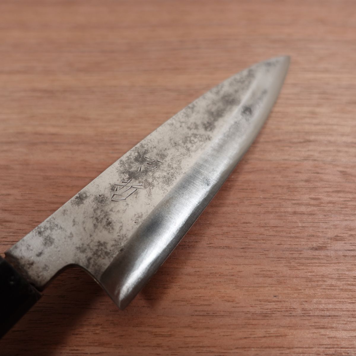 Mantetsu Funayuki Knife, Sharpened, Deba Knife, Slim, Thin Blade, Carbon Steel, Single Bevel, 160mm
