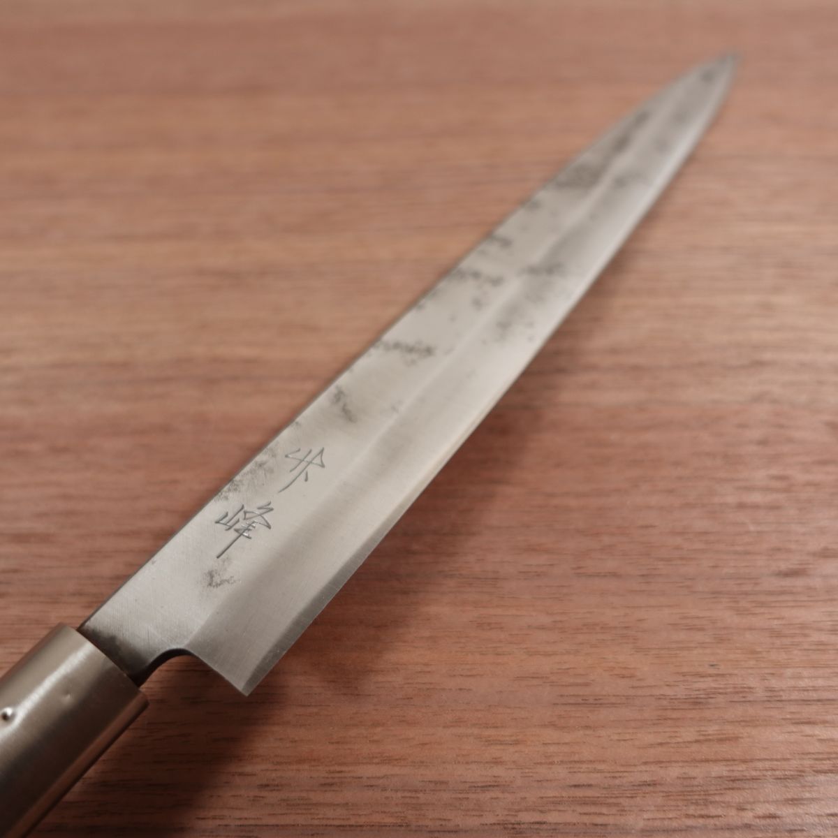 Takemine Yanagiba Knife, Sharpened, Sashimi Knife, Carbon Steel, Single Bevel, 240mm
