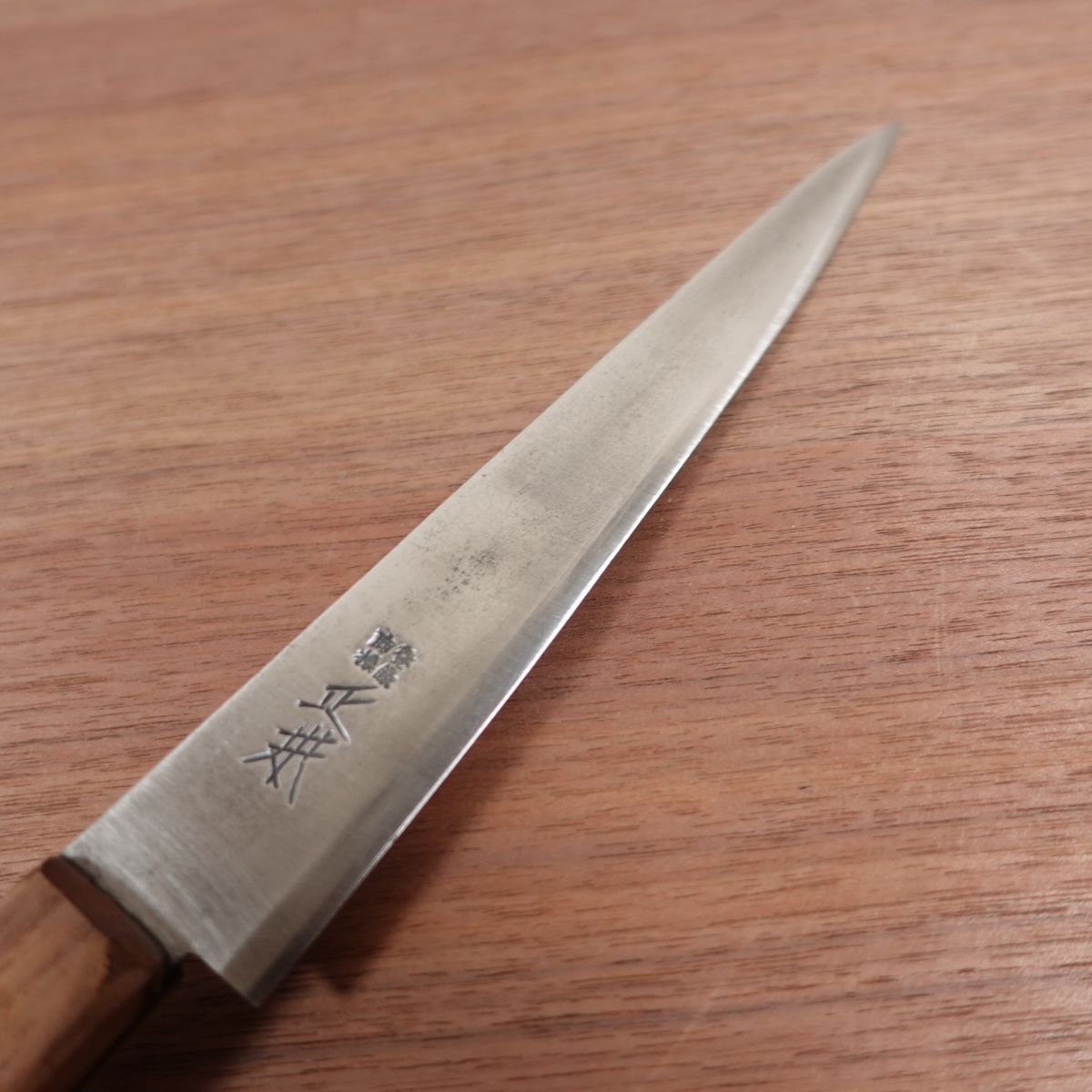Masamoto Sujihiki Knife, Sharpened, Slim Gyuto, Carbon Steel, Nearly Single Bevel, 195mm