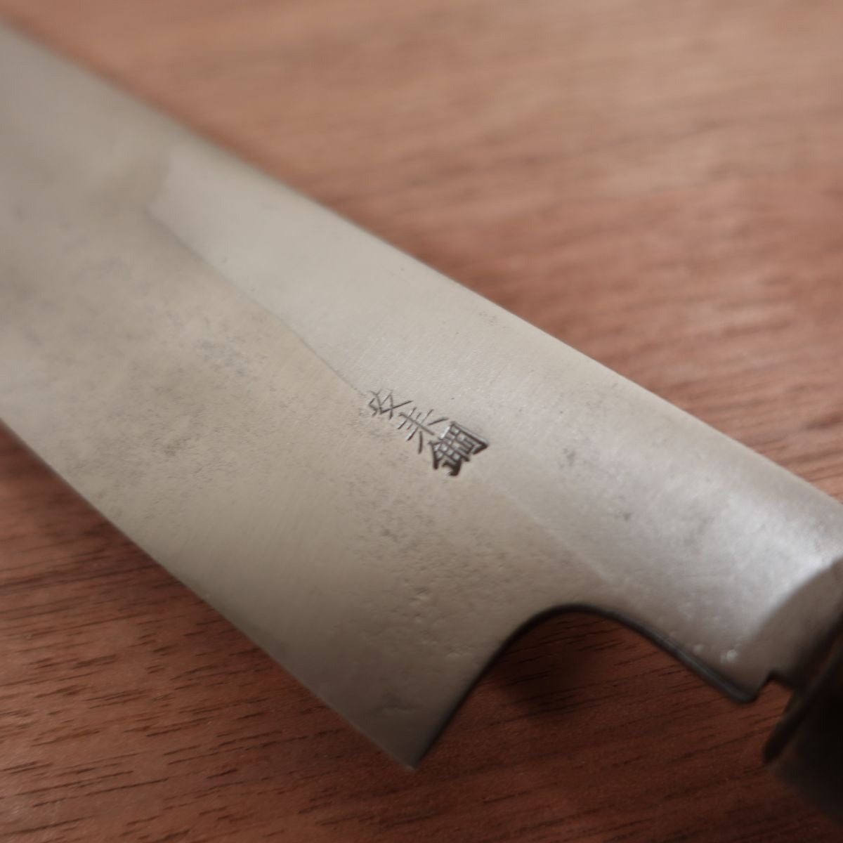 Kanematsu Usuba Knife, Sharpened, Water Buffalo Handle, Single Bevel, Nakiri, Yasuki Steel, 210mm