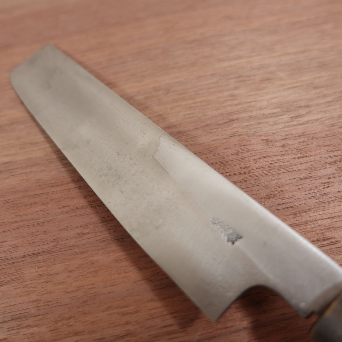 Kanematsu Usuba Knife, Sharpened, Water Buffalo Handle, Single Bevel, Nakiri, Yasuki Steel, 210mm