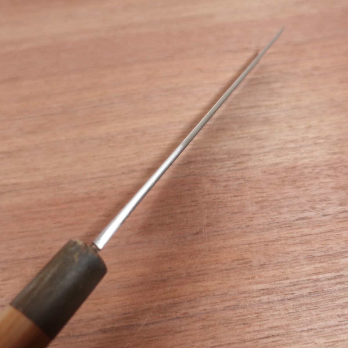 Kanematsu Usuba Knife, Sharpened, Water Buffalo Handle, Single Bevel, Nakiri, Yasuki Steel, 210mm