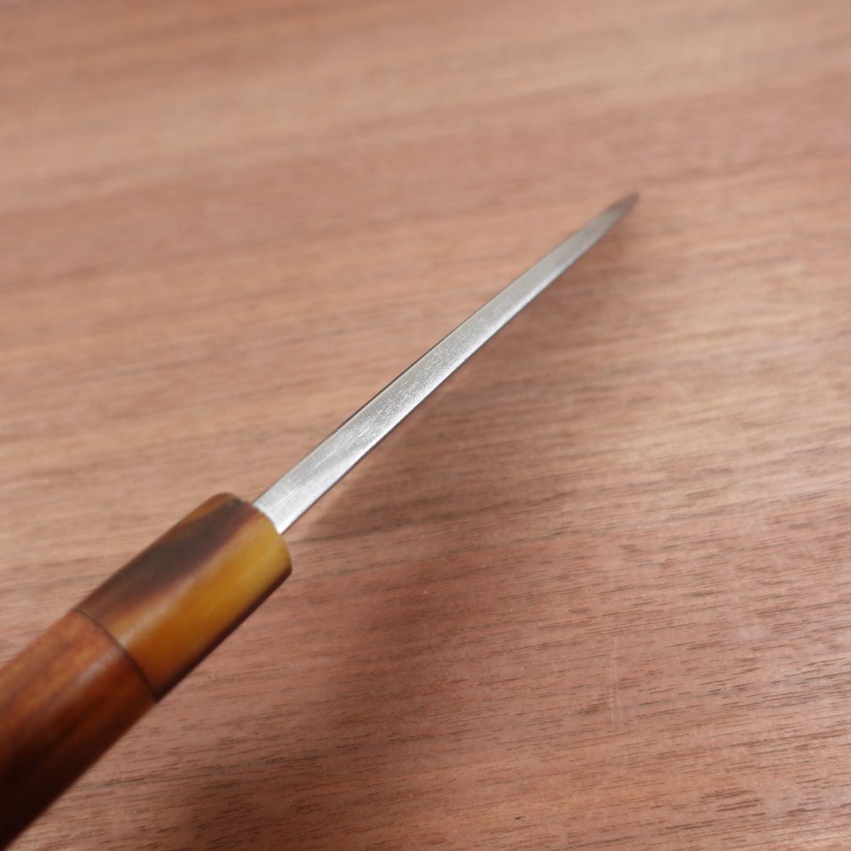 Masasaku Deba Knife, Sharpened, White Water Buffalo Handle, Carbon Steel, Single Bevel, 150mm