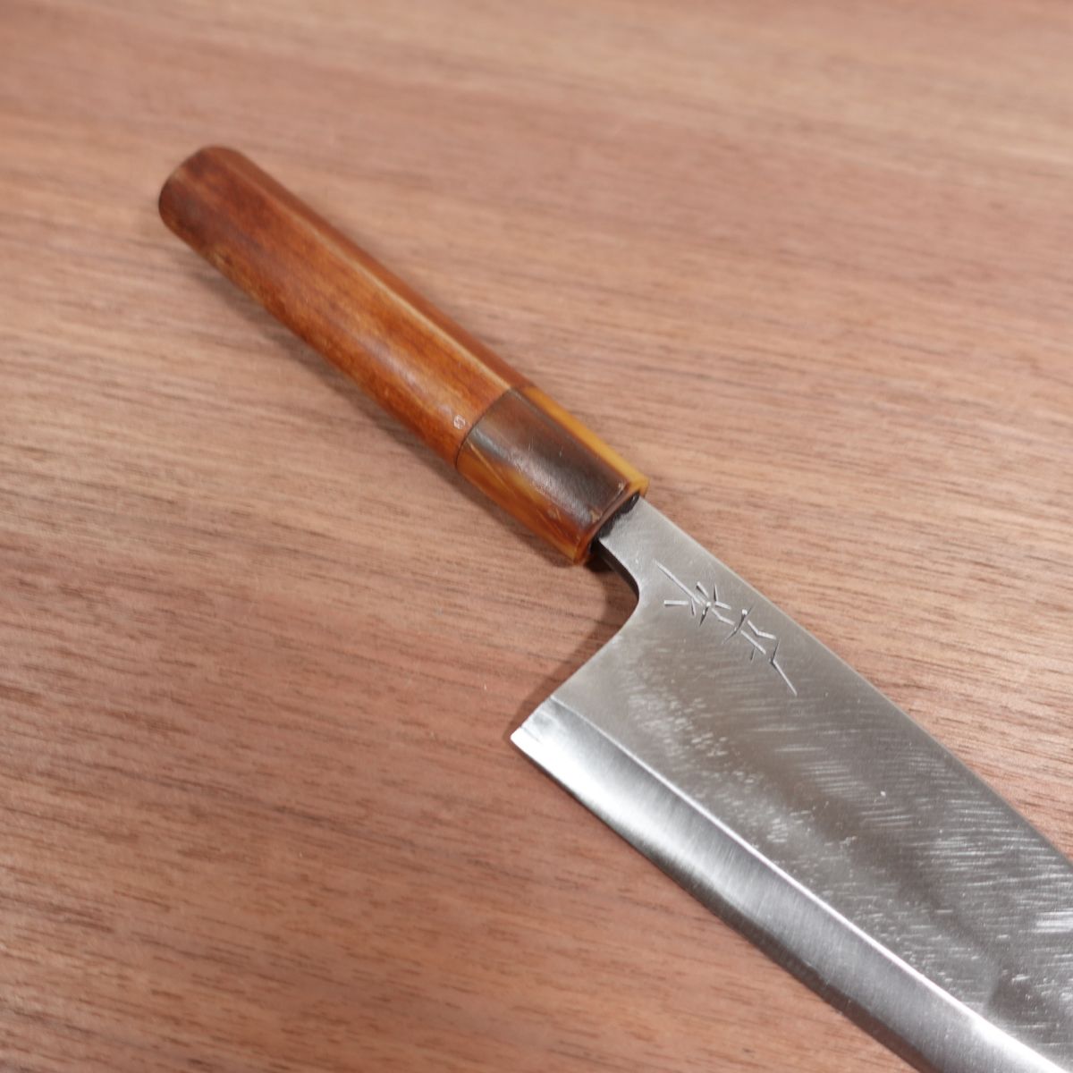 Masasaku Deba Knife, Sharpened, White Water Buffalo Handle, Carbon Steel, Single Bevel, 150mm
