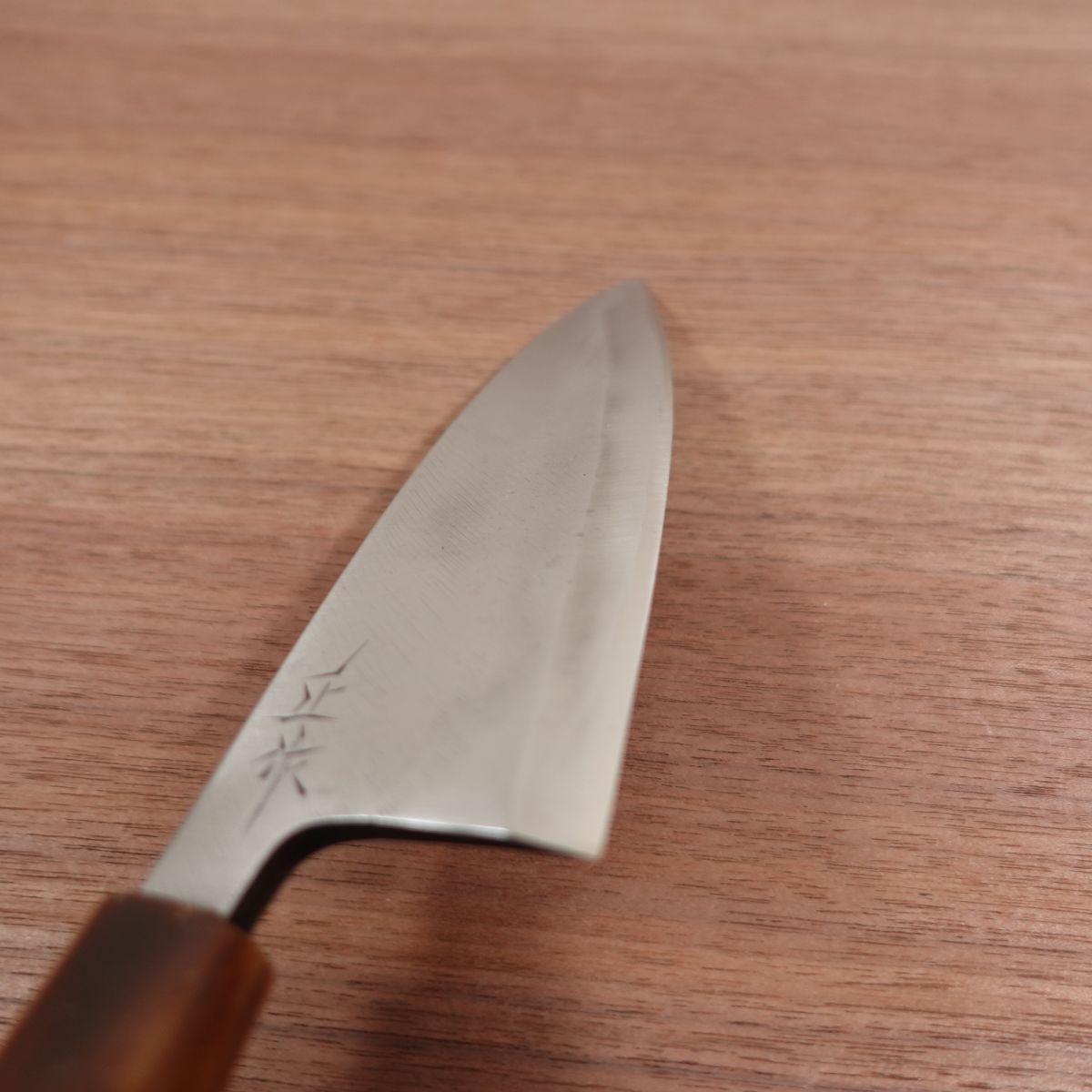 Masasaku Deba Knife, Sharpened, White Water Buffalo Handle, Carbon Steel, Single Bevel, 150mm