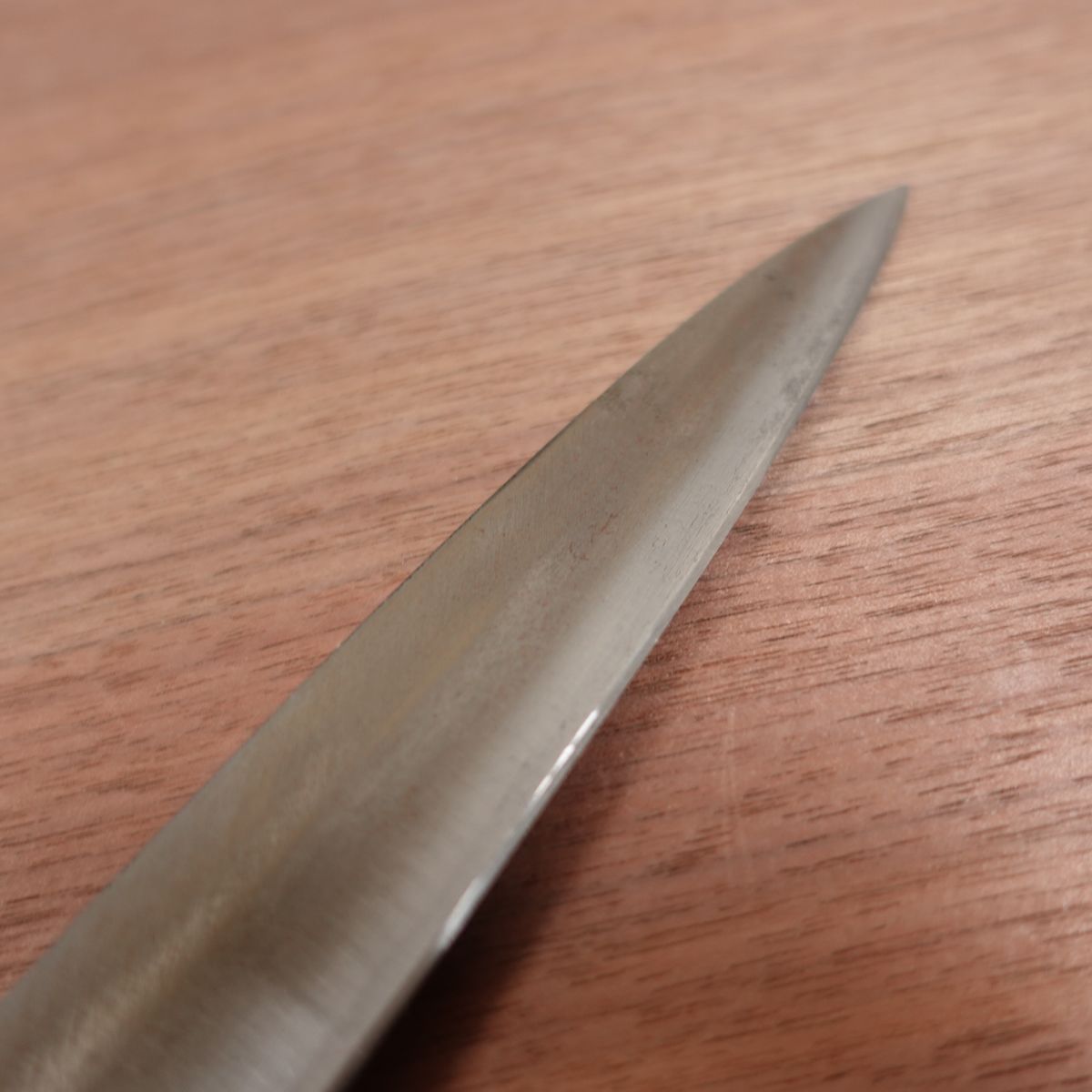 [HYPER REBORN] Fumitsugu Yanagiba Knife, Sharpened, Black Oxide Finish, Water Buffalo Handle, Sashimi Knife, Special, Lightly Used, 240mm