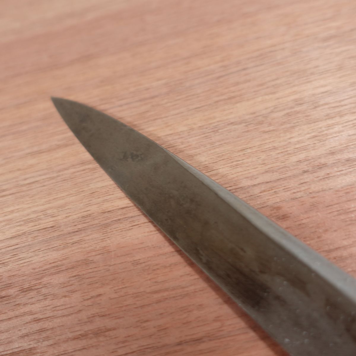 [HYPER REBORN] Fumitsugu Yanagiba Knife, Sharpened, Black Oxide Finish, Water Buffalo Handle, Sashimi Knife, Special, Lightly Used, 240mm