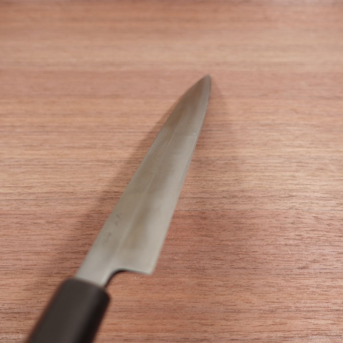 [HYPER REBORN] Fumitsugu Yanagiba Knife, Sharpened, Black Oxide Finish, Water Buffalo Handle, Sashimi Knife, Special, Lightly Used, 240mm