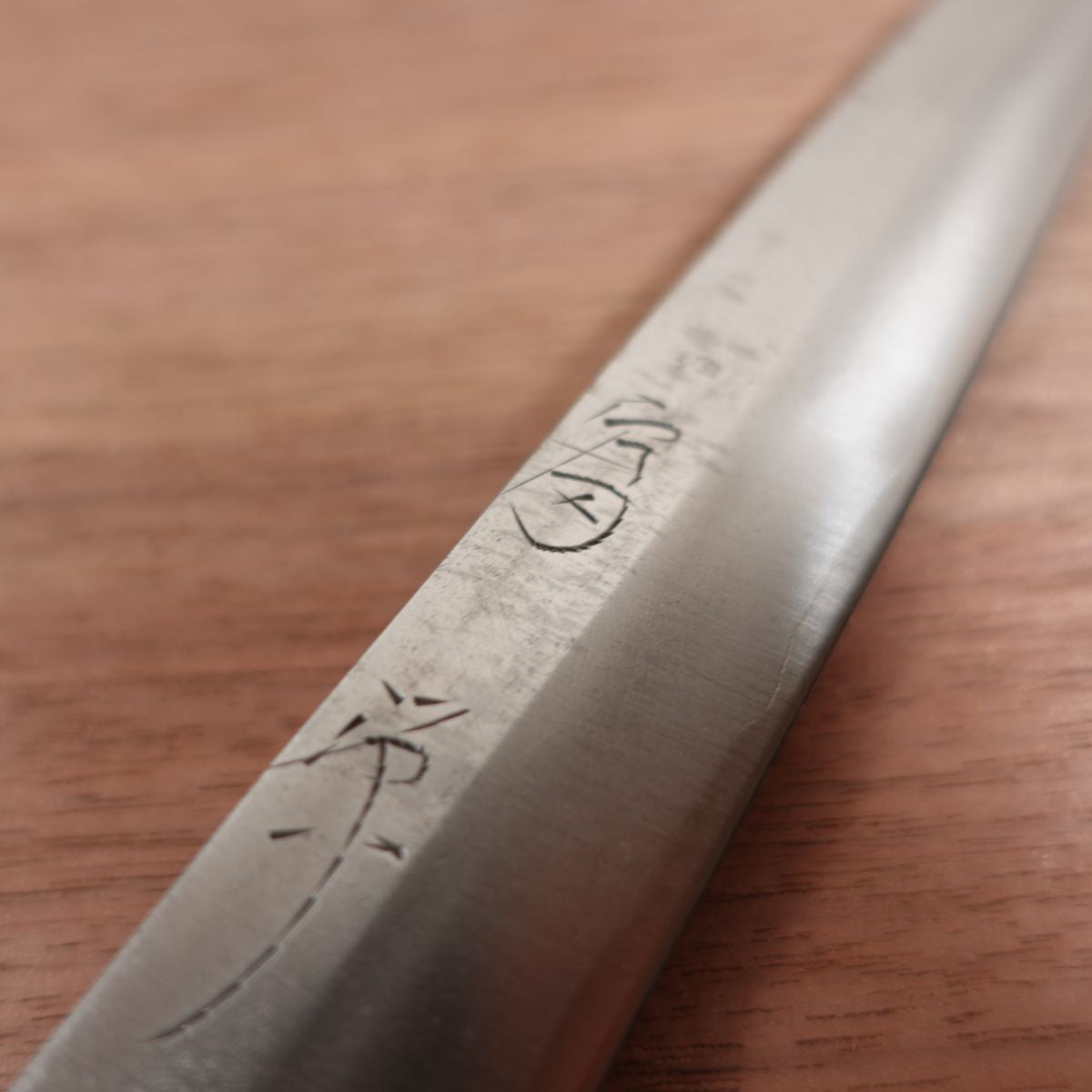 Fugen Yanagiba Knife, Sharpened, Sashimi Knife, Carbon Steel, Handle Like New, 195mm