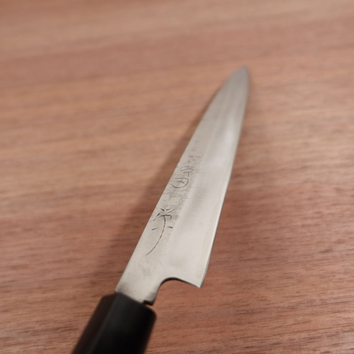 Fugen Yanagiba Knife, Sharpened, Sashimi Knife, Carbon Steel, Handle Like New, 195mm