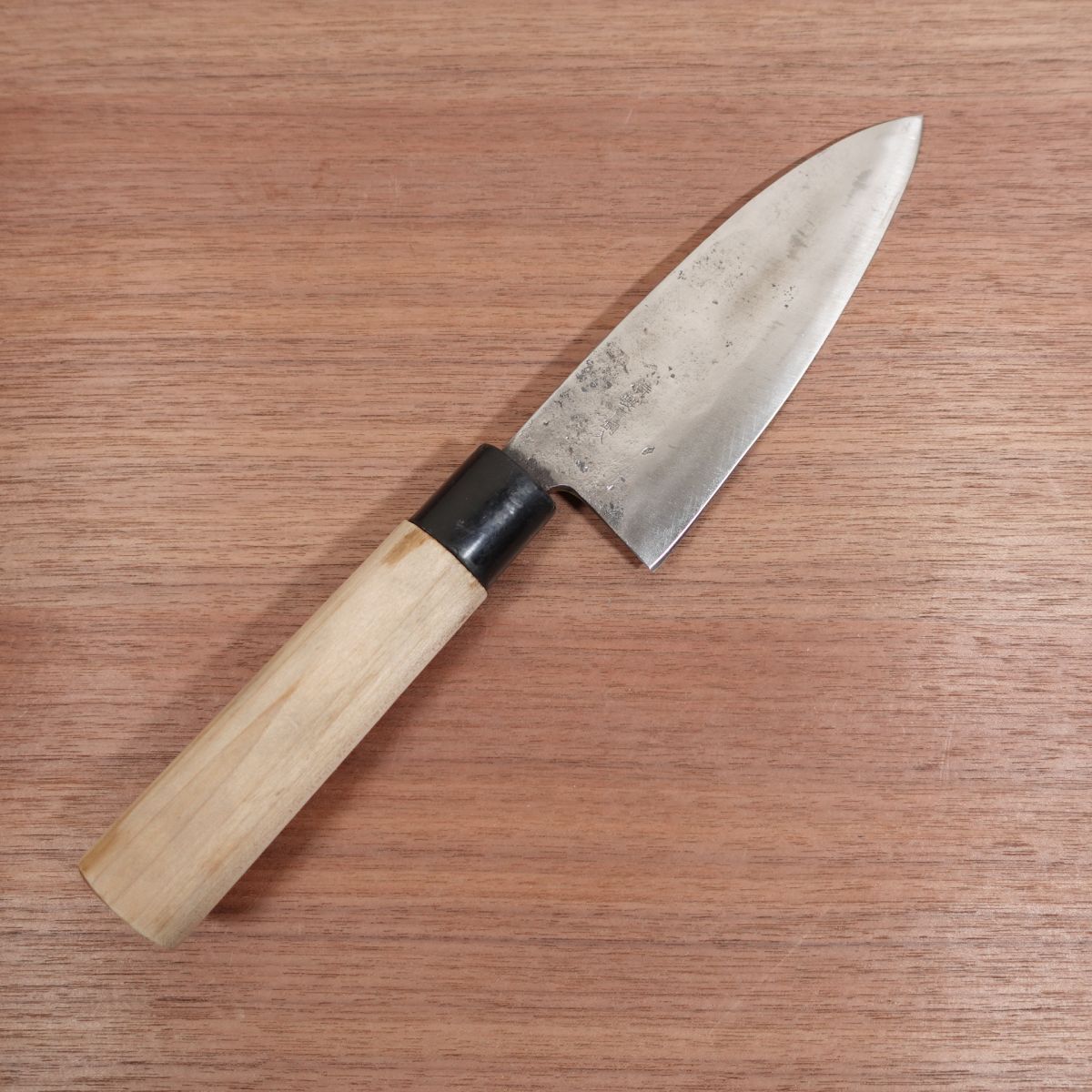 Special Blue Steel Deba Knife, Sharpened, Tosa, Aogami, Double Bevel, 160mm