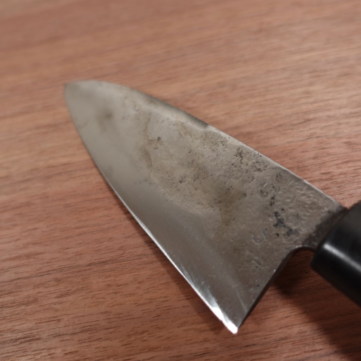 Special Blue Steel Deba Knife, Sharpened, Tosa, Aogami, Double Bevel, 160mm