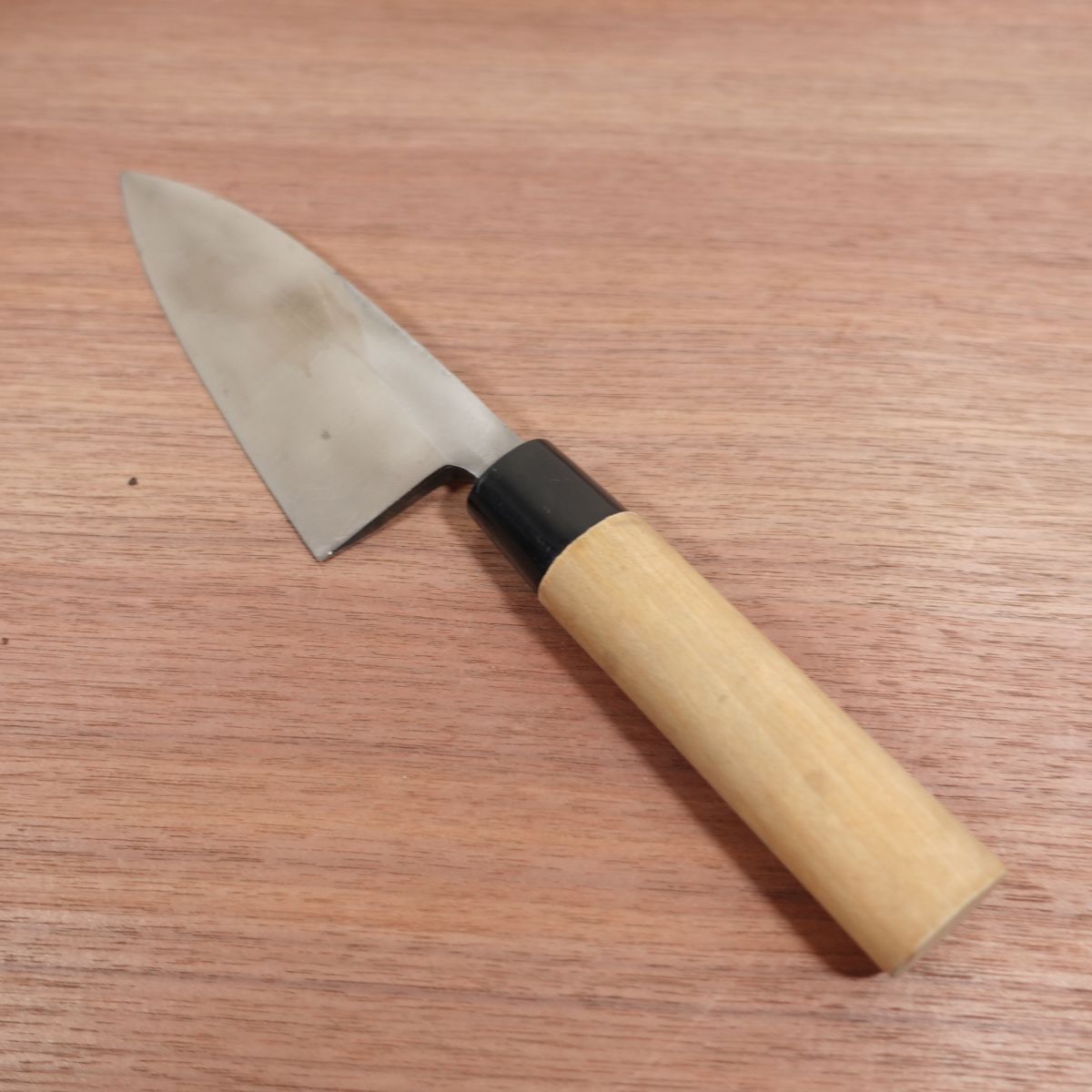 Ibuki Deba Knife, Sharpened, Seki Magoroku, Scratch on Spine, 155mm