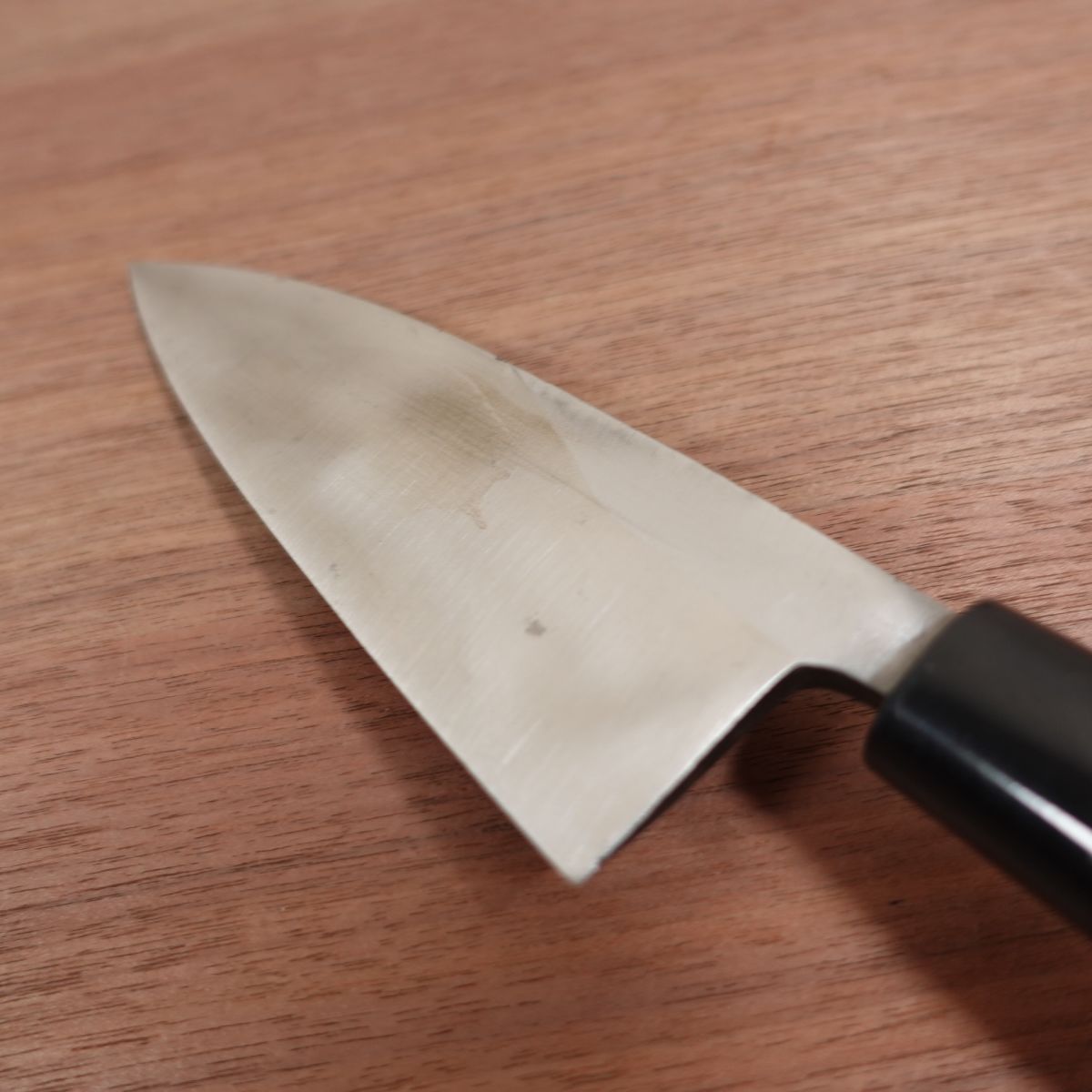 Ibuki Deba Knife, Sharpened, Seki Magoroku, Scratch on Spine, 155mm